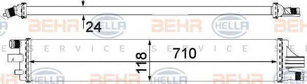 BEHR HELLA SERVICE T1077 Радіатор, охолодження двигуна