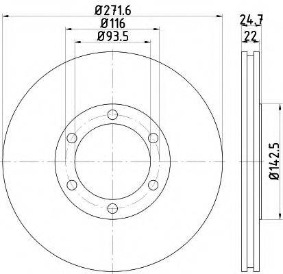 MAZDA UC8633251 гальмівний диск