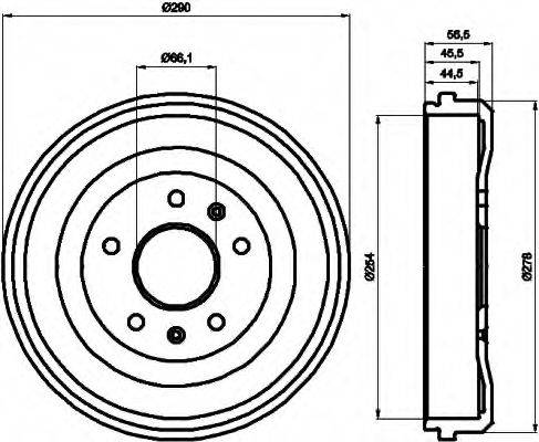 LAND ROVER SDC100130 Гальмівний барабан