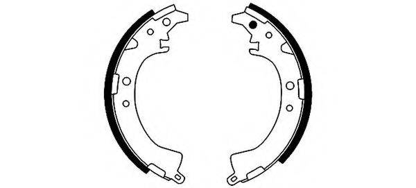 TOYOTA 0449532041 Комплект гальмівних колодок