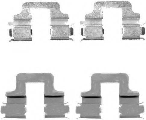 BREMBO A02424 Комплектуючі, колодки дискового гальма
