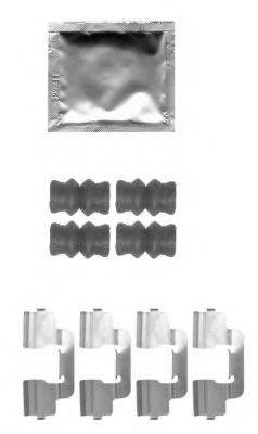 BREMBO A02492 Комплектуючі, колодки дискового гальма