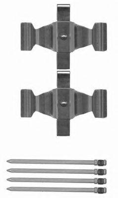BREMBO A02496 Комплектуючі, колодки дискового гальма