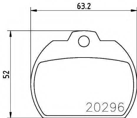 REMSA 8200 Комплект гальмівних колодок, дискове гальмо