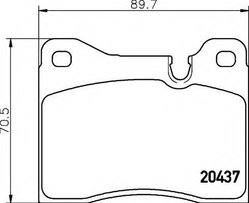 EBC BRAKES DP2822 Комплект гальмівних колодок, дискове гальмо