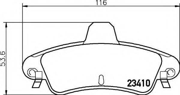 FORD 1 129 985 Комплект гальмівних колодок, дискове гальмо
