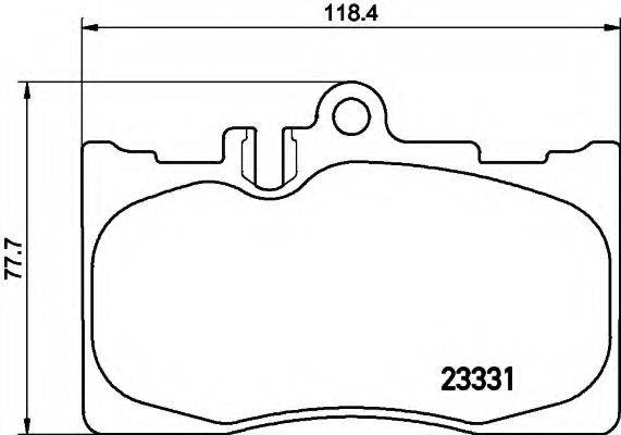 LEXUS 0446548020 Комплект гальмівних колодок, дискове гальмо