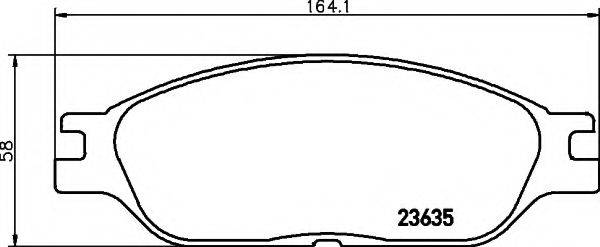 FORD XF2Z2001SA Комплект гальмівних колодок, дискове гальмо