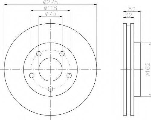 COMLINE ADC1149V гальмівний диск