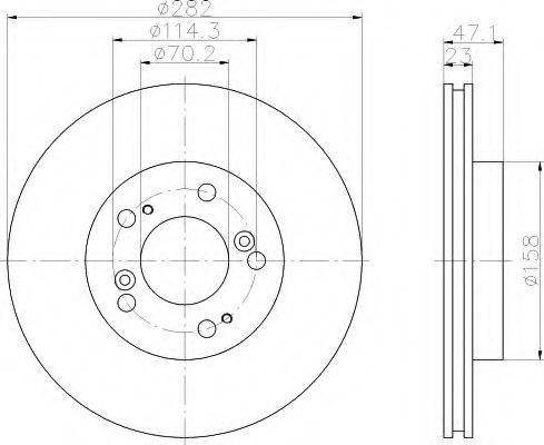HONDA 45251-SP0-000 гальмівний диск