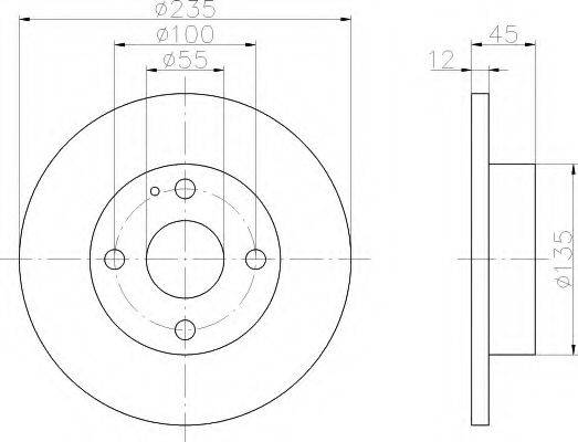 MAZDA DB0Y33251A гальмівний диск