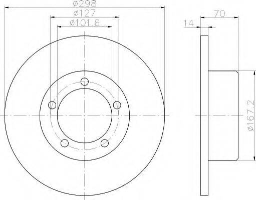 ROVER R571762 гальмівний диск