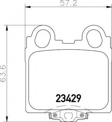 NISSHINBO PF1421 Комплект гальмівних колодок, дискове гальмо