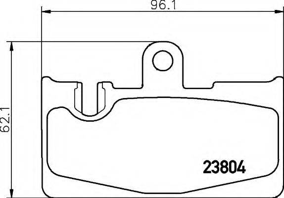 LEXUS 0446650091 Комплект гальмівних колодок, дискове гальмо