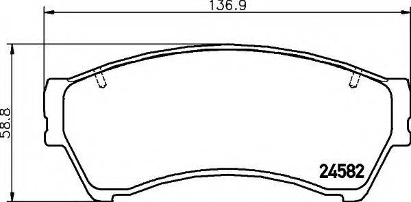 LINCOLN 9E5Z2001A Комплект гальмівних колодок, дискове гальмо