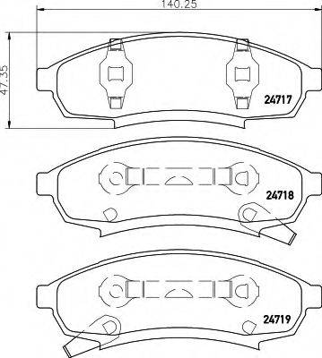 BENDIX 7265 Комплект гальмівних колодок, дискове гальмо