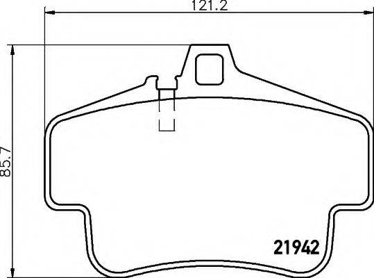 HELLA T5123 Комплект гальмівних колодок, дискове гальмо