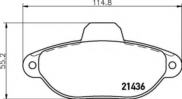 FORD 1669578 Комплект гальмівних колодок, дискове гальмо