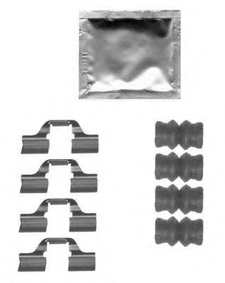 HELLA K0473 Комплектуючі, колодки дискового гальма