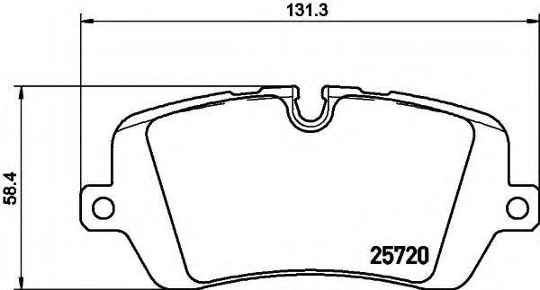 LAND ROVER LR036574 Комплект гальмівних колодок, дискове гальмо