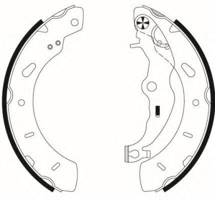 FORD 1696629 Комплект гальмівних колодок
