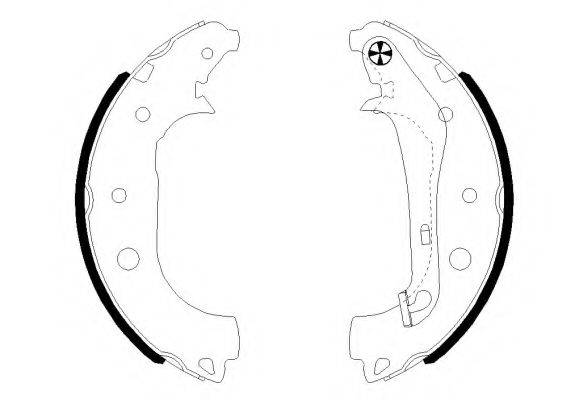 FORD 1782874 Комплект гальмівних колодок