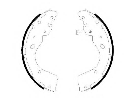 FORD AB312200BA Комплект гальмівних колодок