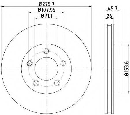 FORD 4146182 гальмівний диск