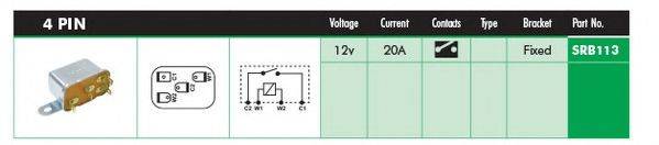LUCAS ELECTRICAL SRB113
