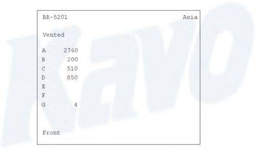 KAVO PARTS BR-5201