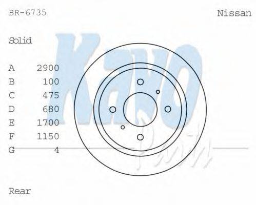 KAVO PARTS BR-6735