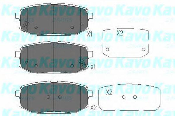 NISSAN 583023BA12 Комплект гальмівних колодок, дискове гальмо