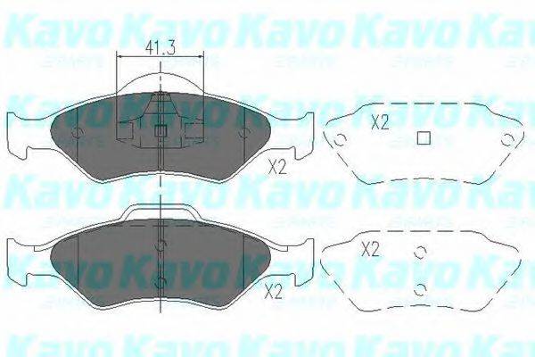 MAZDA 1130715 Комплект гальмівних колодок, дискове гальмо