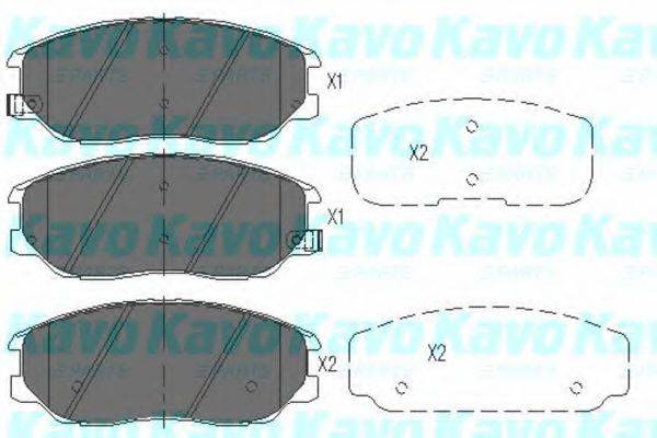 KIA 4813A21100 Комплект гальмівних колодок, дискове гальмо
