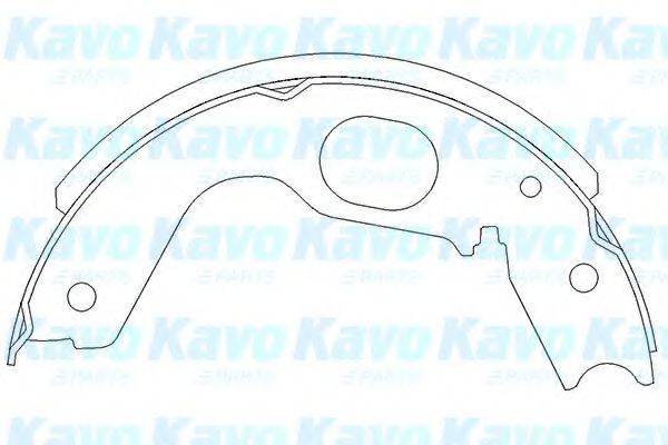 NISSAN MN102640 Комплект гальмівних колодок