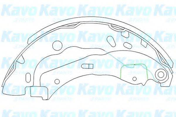 MK KASHIYAMA BS-7435 Комплект гальмівних колодок