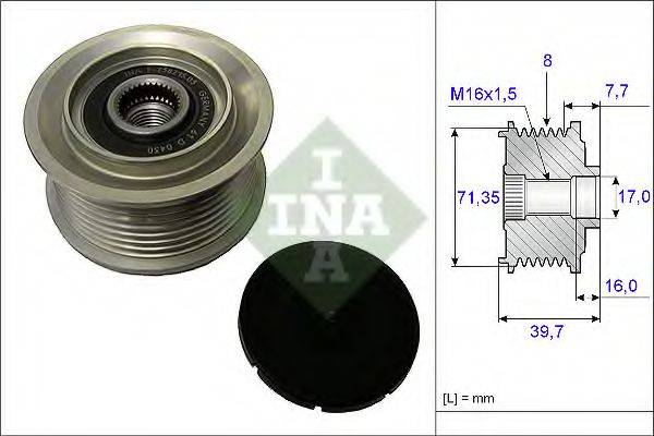 LUCAS ELECTRICAL LOPA0033 Механізм вільного ходу генератора