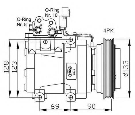 GERI 945654 Компресор, кондиціонер