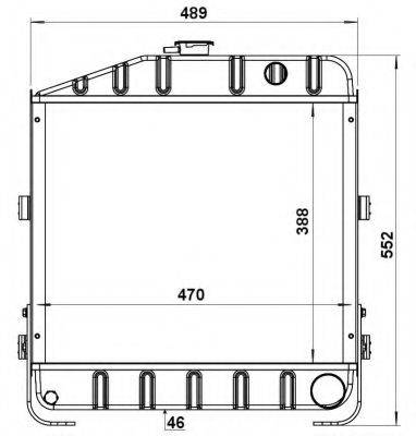 NRF 52159 Радіатор, охолодження двигуна