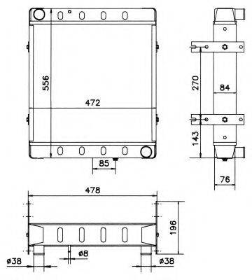 NRF 52169 Радіатор, охолодження двигуна