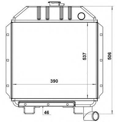 NRF 52177 Радіатор, охолодження двигуна