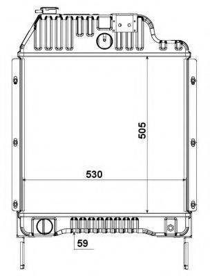 NRF 52179 Радіатор, охолодження двигуна