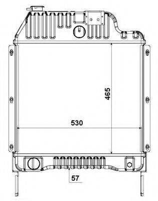 NRF 52181 Радіатор, охолодження двигуна