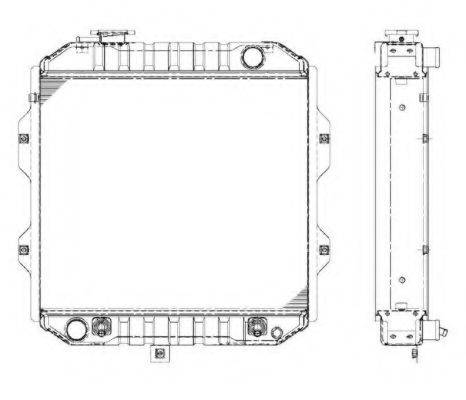 NRF 52259 Радіатор, охолодження двигуна
