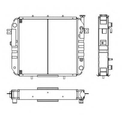 NRF 52261 Радіатор, охолодження двигуна