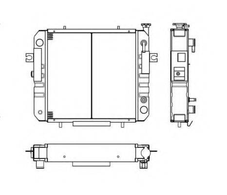 NRF 52262 Радіатор, охолодження двигуна