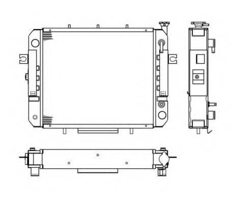 NRF 52263 Радіатор, охолодження двигуна