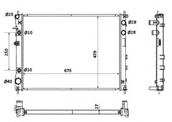 4SEASONS 128026 Радіатор, охолодження двигуна