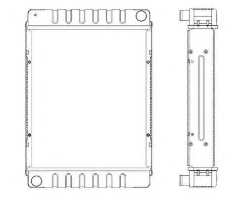 NRF 55313 Радіатор, охолодження двигуна