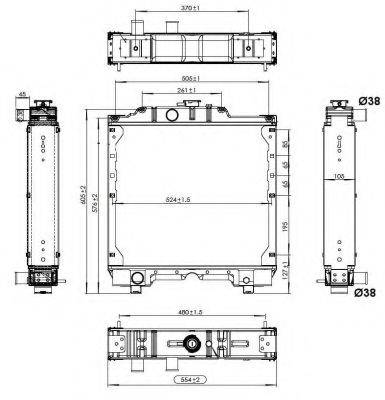 NEW HOLLAND 5096595 Радіатор, охолодження двигуна